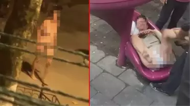 Fatih'te çıplak vaziyette etrafa saldıran kadın mahalleliyi canından bezdirdi