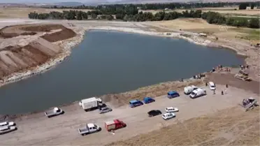 Konya'da gölete düşen iş makinesinin operatörü öldü