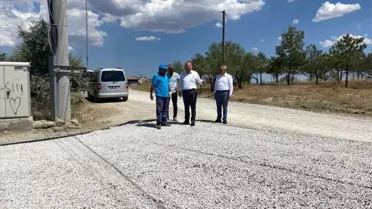Başkan Şahiner yol çalışmalarını inceledi