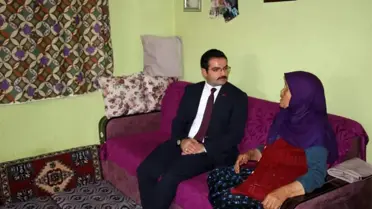 Kaymakam Han ilk ziyaretini şehit ve gazi ailelerine gerçekleştirdi