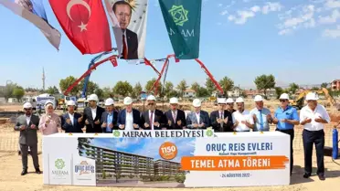 Meram'da Oruç Reis Evleri'nin temeli atıldı