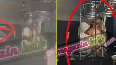 Cenk Eren, kendisinden sonra sahneye çıkacak Ajda Pekkan'ı dudağından öptü! O anlar kameralara yansıdı