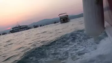 Seferihisar'daki Sığacık Yat Limanı'nın Genişletilmesi Kararı Teknelerle Protesto Edildi.