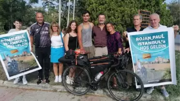ALMANYA'DAN BİSİKLETLE YOLA ÇIKTI 26 GÜN SONRA İSTANBUL'A ULAŞTI