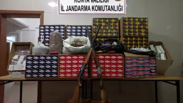 Konya'da 70 bin 200 boş makaron ele geçirildi: 2 gözaltı