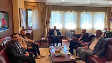 Rektör Beydemir, Bakü Büyükelçisi Bağcı'yla bir araya geldi