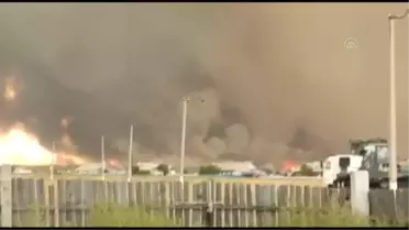 Kazakistan'ın kuzeyinde çıkan orman yangını nedeniyle bazı köylerde tahliyeler başladı