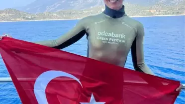 Serbest dalış rekortmeni Ercümen, 2 günde 2 birincilik kazandı