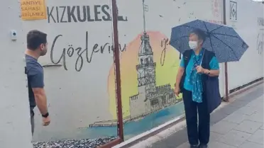 KIZ KULESİ'NDE İNCELEMEDE BULUNAN PROF. DR. AHUNBAY: SÖKÜLMESİ GEREKEN KISIM SÖKÜLMÜŞ (1)