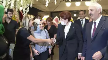 Meral Akşener, İyi Parti Samsun Milletvekili Bedri Yaşar'ın Kızı Esra Yaşar ve Fuat Özdil'in Düğününe Katıldı