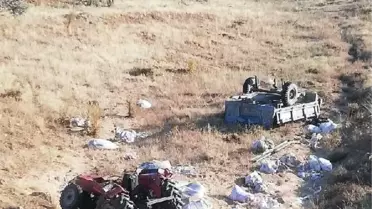 Niğde'de şarampole devrilen traktördeki 2 kişi öldü, 1 kişi yaralandı