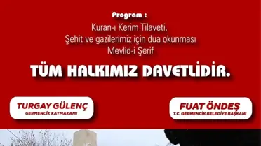 Germencik'te 100. yıla özel anlamlı etkinlik