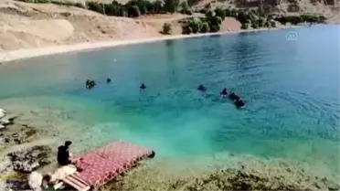 Bitlis'te açılan dalış okulunda eğitimler başladı