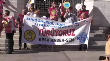 Haber-Sen, PTT'deki Sürgünlere Karşı İstanbul'dan Ankara'ya Yürüyüş Başlattı: 'Hukuka Aykırı Kararlardan Vazgeçin'