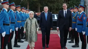 Sırbistan ziyaretini tamamlayan Erdoğan'ı mevkidaşı Vucic uğurladı
