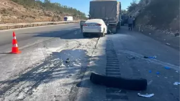 TIR'a arkadan çarpan otomobildeki çift hayatını kaybetti