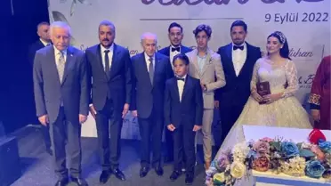 (YENİDEN) MHP Genel Başkanı Devlet Bahçeli'nin nikah şahidi olduğu düğüne yoğun katılım