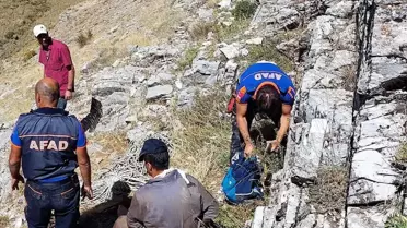 Isparta'da mağarada düşen kişi yaralandı