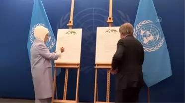 Guterres ve Emine Erdoğan, 'Sıfır Atık Projesi' için iyi niyet beyanı imzaladı