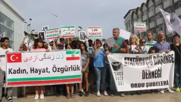 Son dakika haber | Ordu'da yaşayan İranlılardan, Mahsa Amini'nin ölümüne tepki