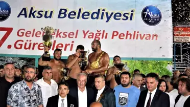 Isparta spor: Aksu Belediyesi 7. Geleneksel Yağlı Pehlivan Güreşlerinde başpehlivan Ali Gürbüz'ün