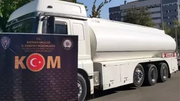 Batman haberi... Batman'da durdurulan tankerde kaçak akaryakıt ele geçirildi