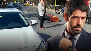 Cemal Hünal... MOTOSİKLETLİ SÜRÜCÜ İLE ÇARPIŞTI!