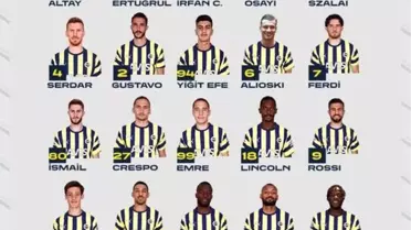 Fenerbahçe, AEK Larnaca maç kamp kadrosunu açıkladı