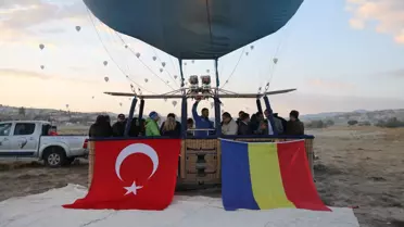 Türk ve Rumen milletvekilleri Kapadokya'da sıcak hava balon turuna katıldı