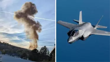ABD'de F-35 savaş uçağı, piste iniş yaparken yere çakıldı! Olayla ilgili inceleme başlatıldı