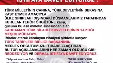 Tabipler Odası'ndan, TTB Başkanı Fincancı'ya istifa daveti