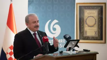 TBMM Başkanı Şentop, Zagreb İslam Merkezi'nde Hilye-i Şerif Sergisi'nin açılışını yaptı