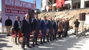 'İlk Evim, İlk İşyerim Projesi' kapsamında 88 konut için temel atma töreni yapıldı