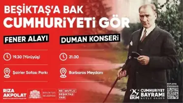 Cumhuriyet'in 99'uncu yılı Beşiktaş'ta fener alayı ve Duman konseri ile kutlanacak