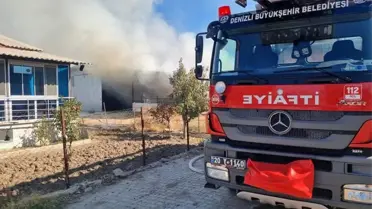 Alev alan samanlar küle döndü