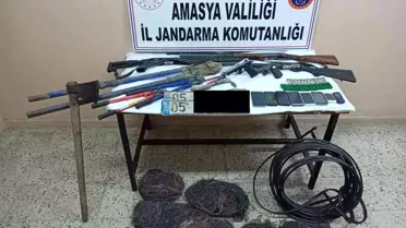 Kablo ve tarım aleti hırsızlığı iddiasıyla 3 zanlı tutuklandı