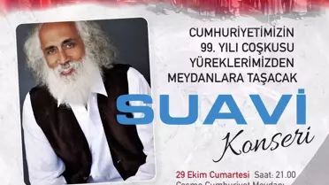 Çeşme'de Cumhuriyet Bayramında Suavi Konser Verecek