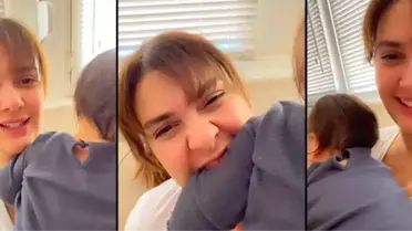 Bergüzar Korel... MİNİK KIZI İLE 'ANNE' SINAVI!