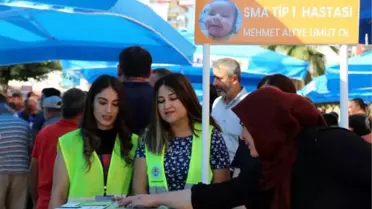 SMA HASTASI 2,5 AYLIK MEHMET ALİ İÇİN ERDEMLİ HALKI HAREKETE GEÇTİ