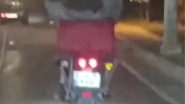 MOTOSİKLET ÜZERİNDE TEHLİKELİ YOLCULUK