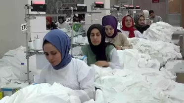 Muş'ta devlet destekli tekstil fabrikası 30 ülkeye ihracat yapıyor