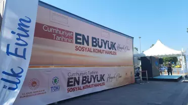 'İlk Evim, İlk İş Yerim' ile 'İlk Evim Arsa' projelerinin tanıtım tırı Mersin'e geldi