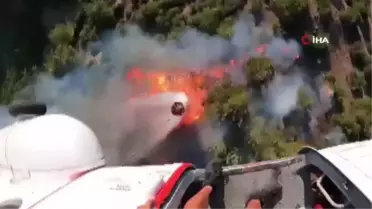 Kazdağları'ndaki yangın böyle söndürüldü