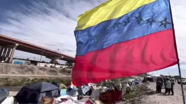 CİUDAD JUAREZ - Meksika'nın Rio Grande kıyısındaki kampta bulunan göçmenlerin bekleyişi sürüyor