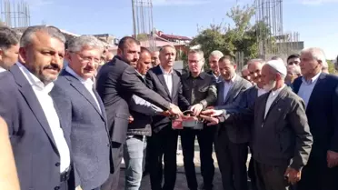 Gerger'de yapılacak cami ve taziye evinin temeli atıldı