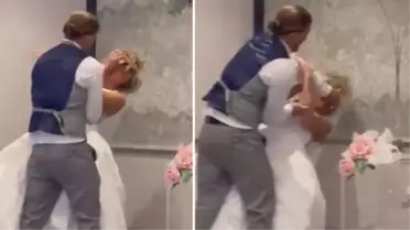 Düğünde damadın geline yaptıkları tepki topladı! Videoyu izleyenler ne tepki vereceklerini şaşırdı
