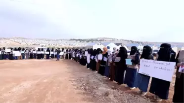 Esed rejiminin sivilleri hedef alan saldırıları protesto edildi