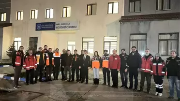 Kars'ta kız yurdunda deprem tatbikatı