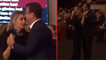 İBB Başkanı İmamoğlu, Atatürk'ün en sevdiği şarkılardan biri çalarken eşini konserde dansa kaldırdı