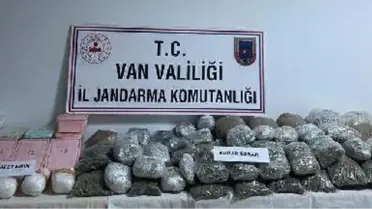 Van'da 29 kilo esrar ile 23 kilo metamfetamin ele geçirildi